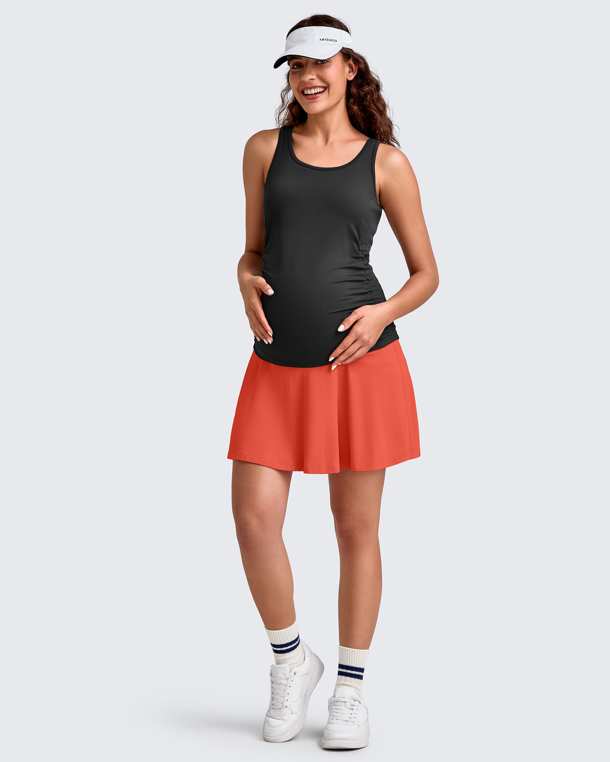 G4Free Activewear - BareFeel One Pocket Maternity Tennis Skirt -GF25HY517BA-S-GF25HY517BB-M-GF25HY517BC-L-GF25HY517BD-XL-GF25HY517BF-XS