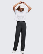 G4Free Activewear - High Waist Hidden Zipper Pockets Dress Pants -GF25D571AA-S-GF25D572AA-S-GF25D573AA-S-GF25D571AB-M-GF25D572AB-M