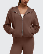 Smoofit Two-Way Full Zip Modal Hoodie Jackets