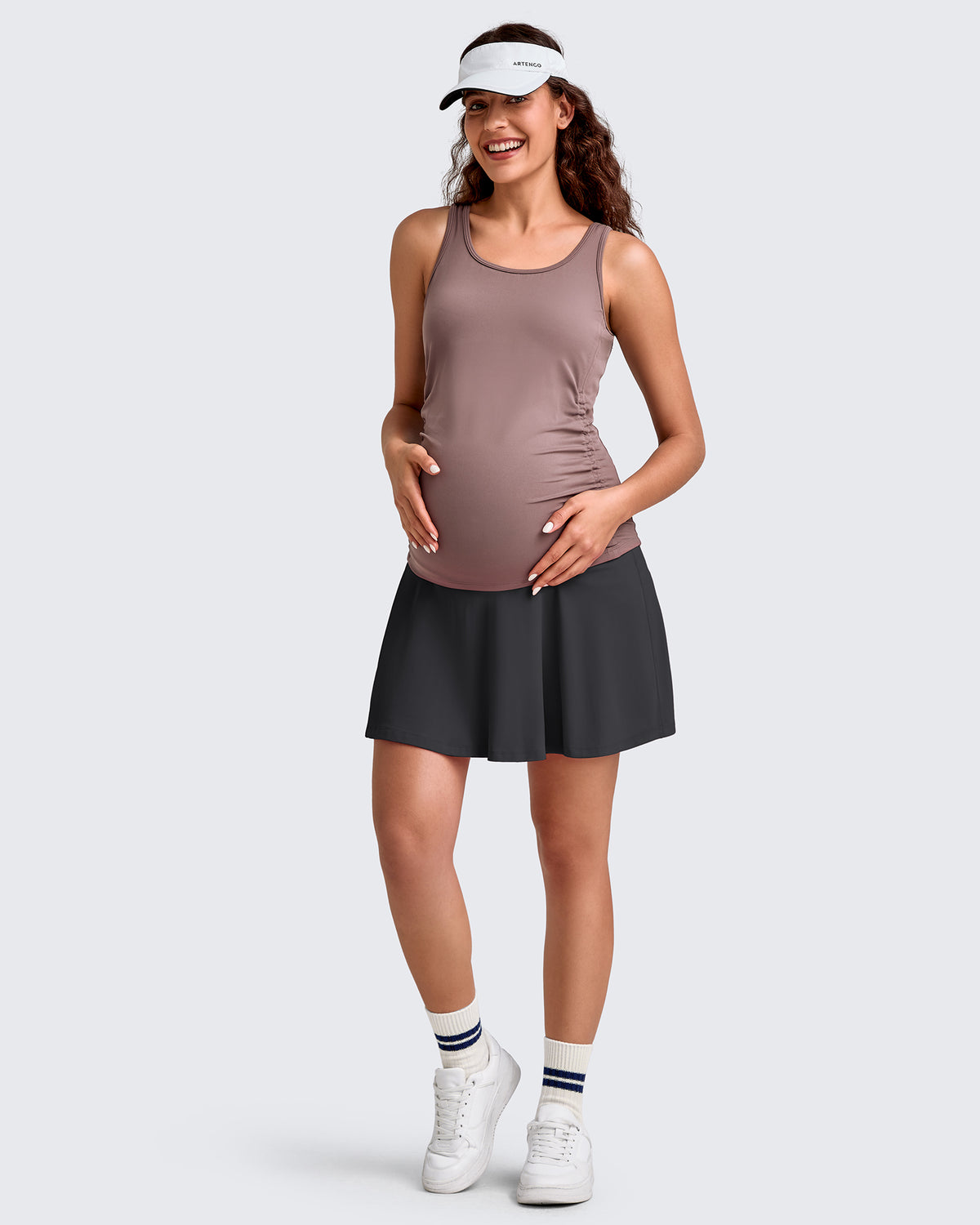 G4Free Activewear - BareFeel One Pocket Maternity Tennis Skirt -GF25HY517BA-S-GF25HY517BB-M-GF25HY517BC-L-GF25HY517BD-XL-GF25HY517BF-XS