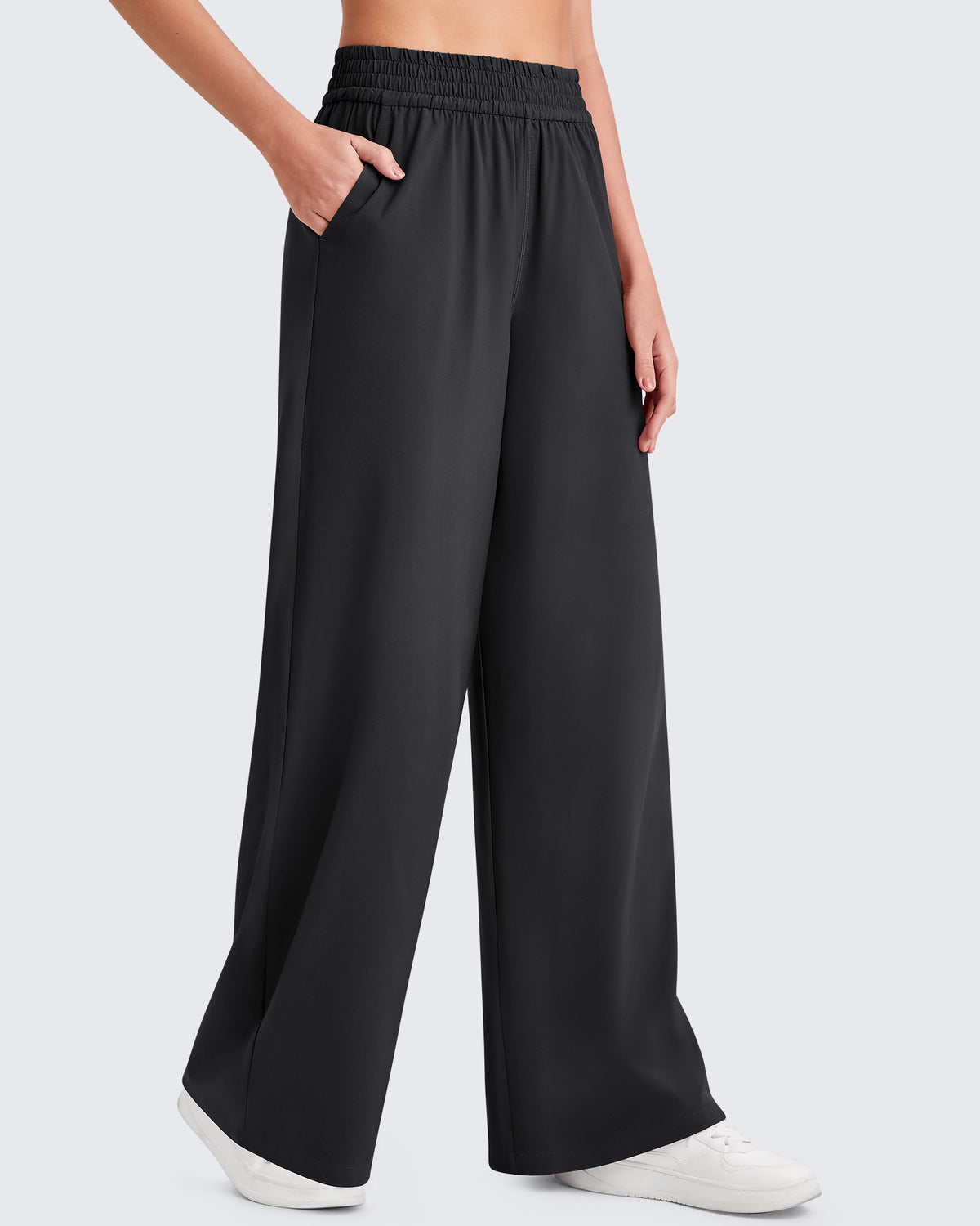 G4Free Activewear - Elastic Waistband Wide Leg Work Trousers -GF25J377AA-S-GF25J433AA-S-GF25J434AA-S-GF25J377AB-M-GF25J433AB-M