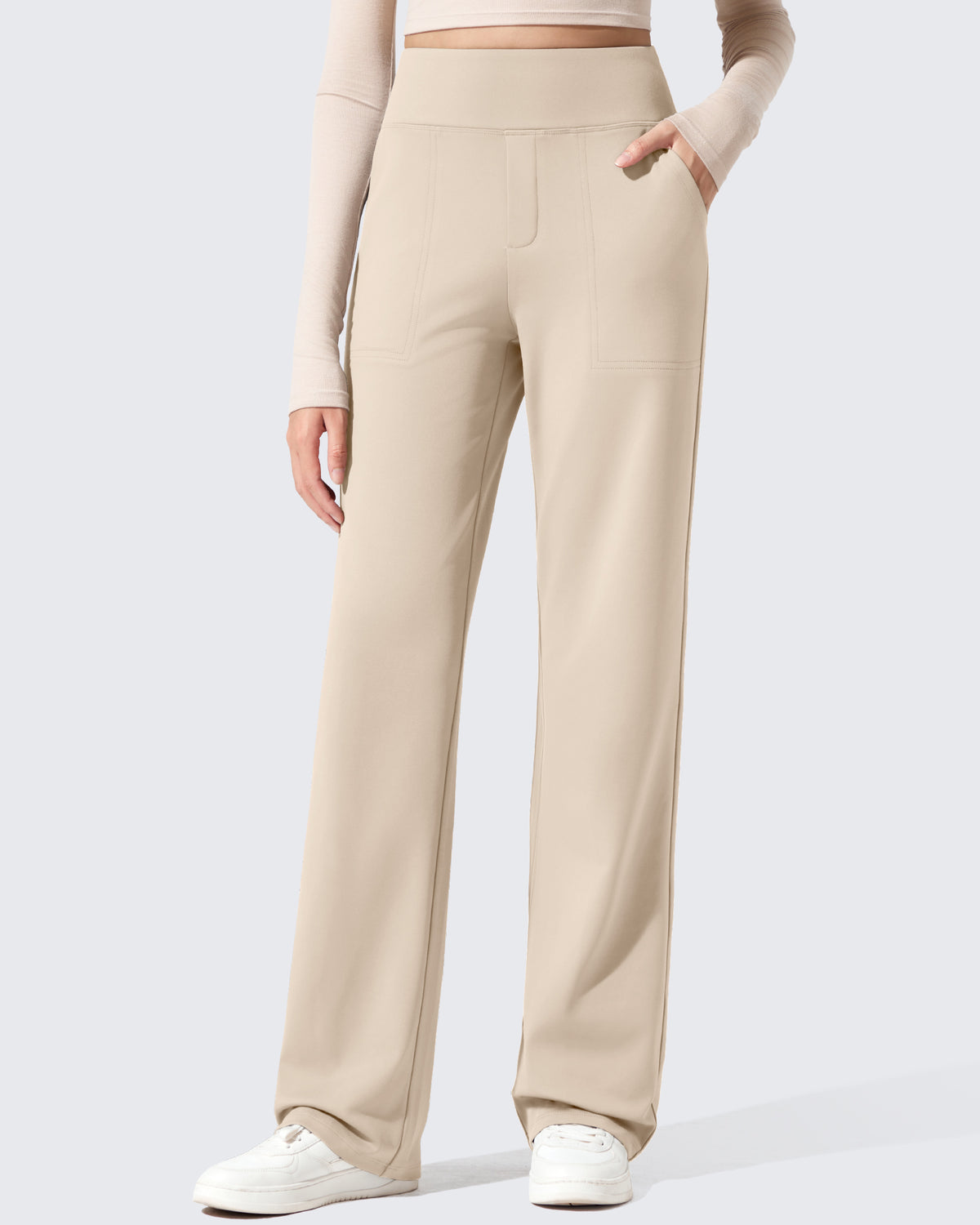 G4Free Activewear - Fleece Lined High-Waisted Dressy Pants -GF24J238AF-XS-GF24J239AF-XS-GF24J240AF-XS-GF24J238AA-S-GF24J239AA-S