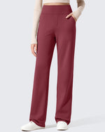 EverGoing Fleece Lined High-Waisted Dressy Pants
