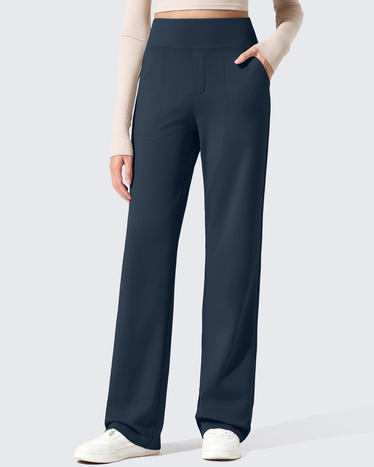 G4Free Activewear - Fleece Lined High-Waisted Dressy Pants -GF24J238AF-XS-GF24J239AF-XS-GF24J240AF-XS-GF24J238AA-S-GF24J239AA-S