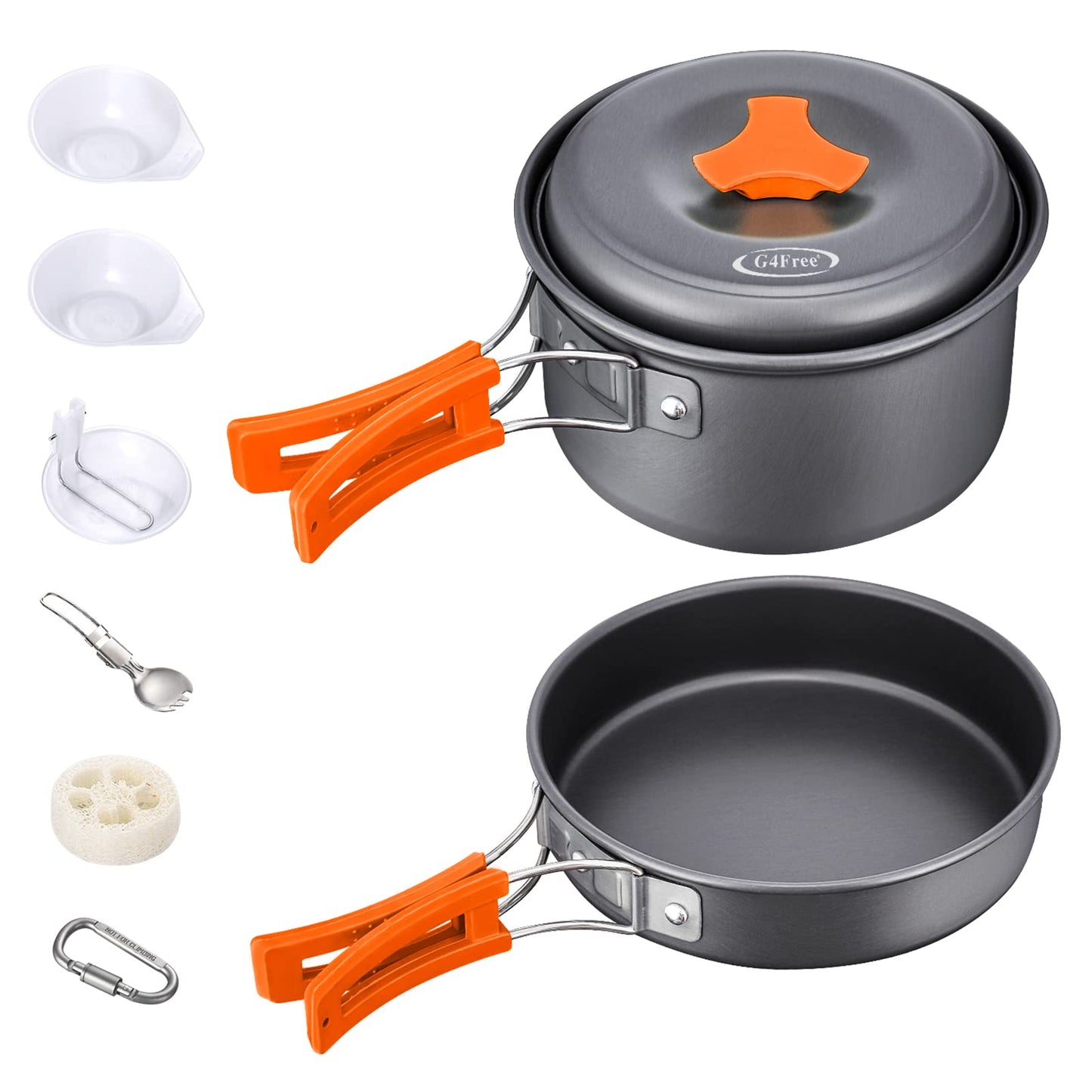 G4Free 11PCS Camping Cookware Mess Kit