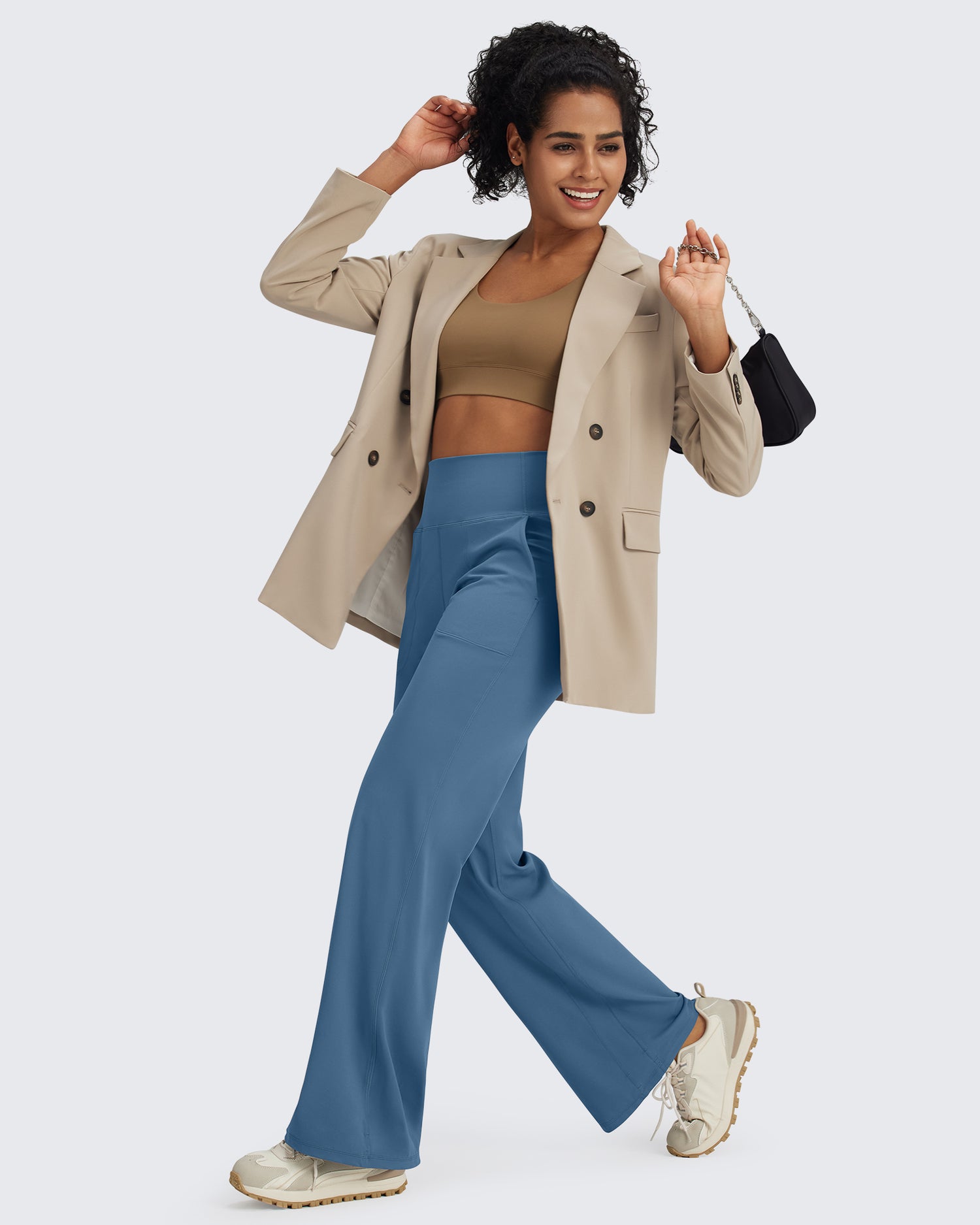 G4Free Activewear BareFeel Seamless High-Waist Dressy Pants 29 #Taupe / S-Taupe / M-Taupe / L-Taupe / XL-Taupe / XXL-Black / S-Black / M-Black / L-Black / XL-Black / XXL