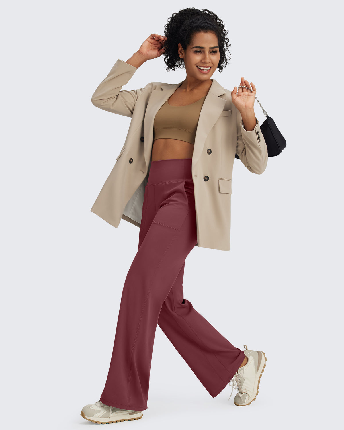 G4Free Activewear BareFeel Seamless High-Waist Dressy Pants