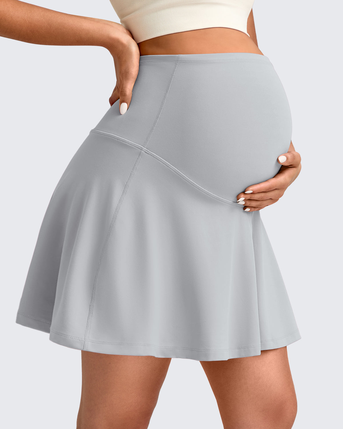 G4Free Activewear - BareFeel One Pocket Maternity Tennis Skirt -GF25HY517BA-S-GF25HY517BB-M-GF25HY517BC-L-GF25HY517BD-XL-GF25HY517BF-XS