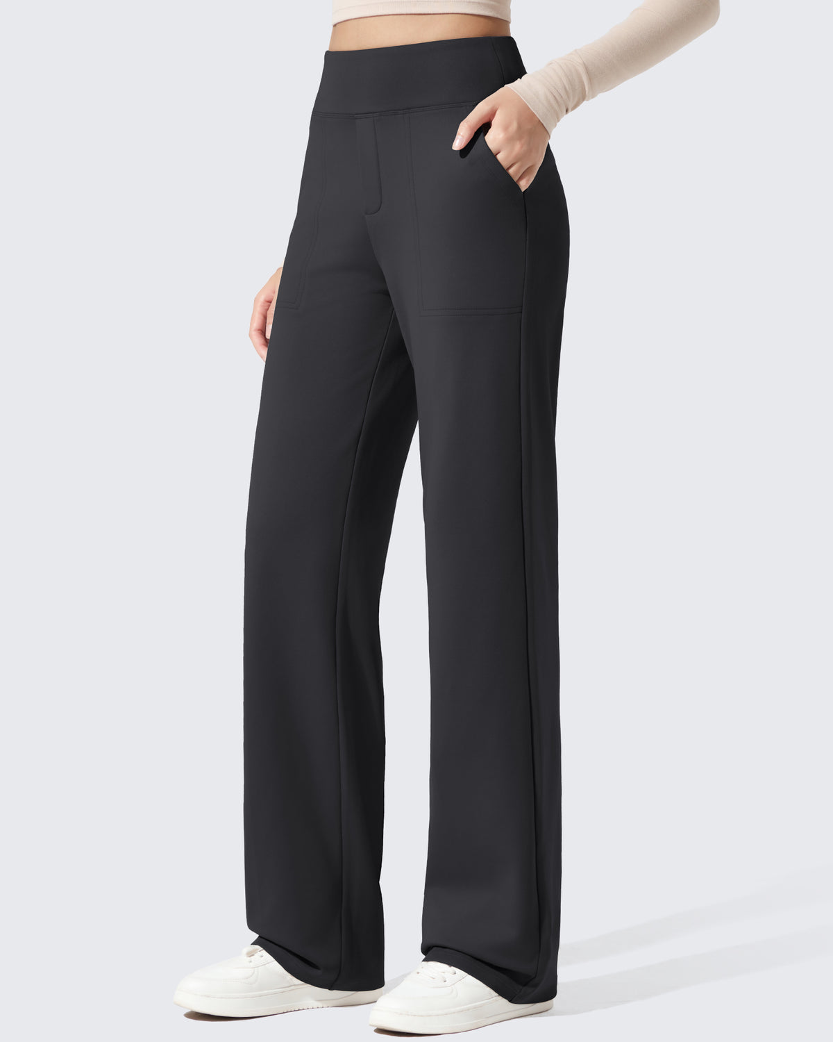 G4Free Activewear - Fleece Lined High-Waisted Dressy Pants -GF24J238AF-XS-GF24J239AF-XS-GF24J240AF-XS-GF24J238AA-S-GF24J239AA-S