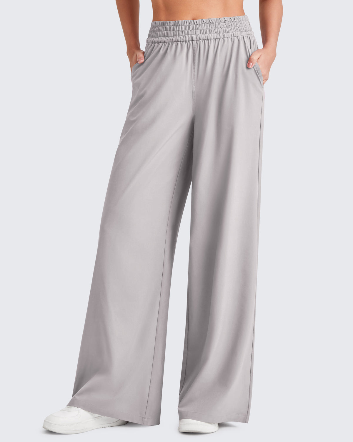 G4Free Activewear - Elastic Waistband Wide Leg Work Trousers -GF25J377AA-S-GF25J433AA-S-GF25J434AA-S-GF25J377AB-M-GF25J433AB-M