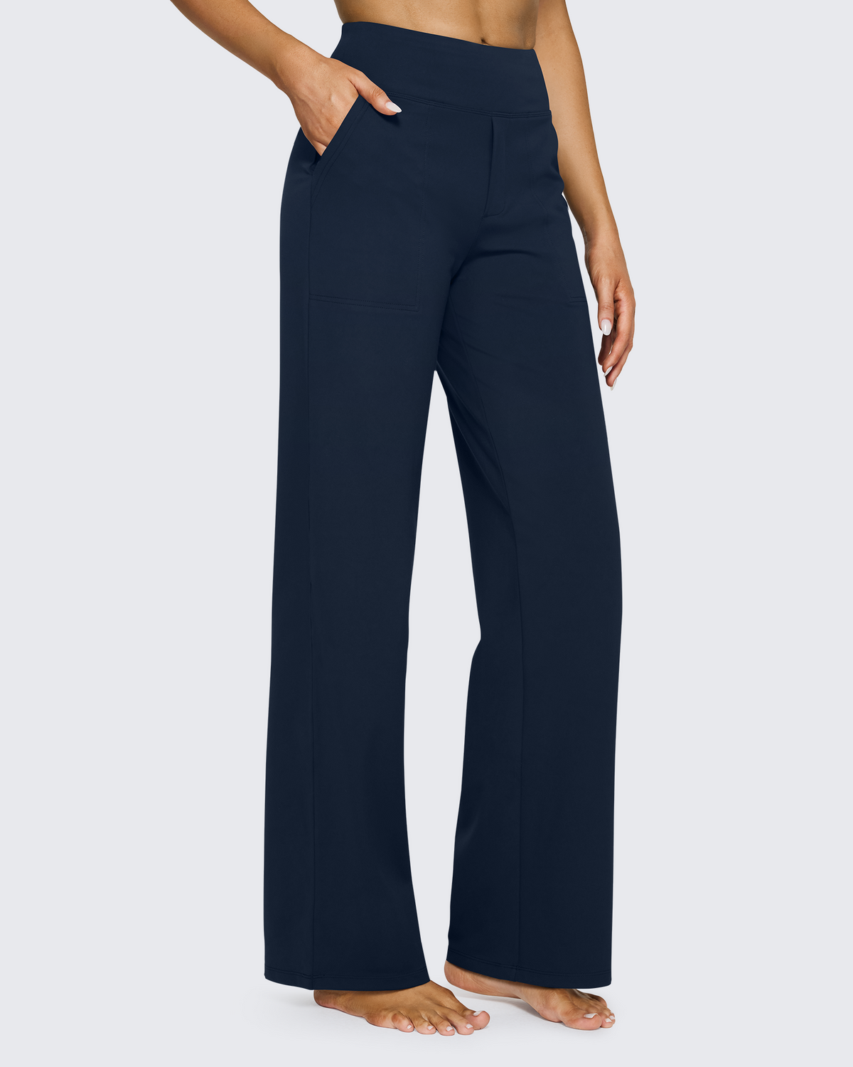 G4Free Activewear - Loose High-Waist Business Casual Pants 33 -GF23J184AF-XS-GF23J184AA-S-GF23J184AB-M-GF23J184AC-L-GF23J184AD-XL