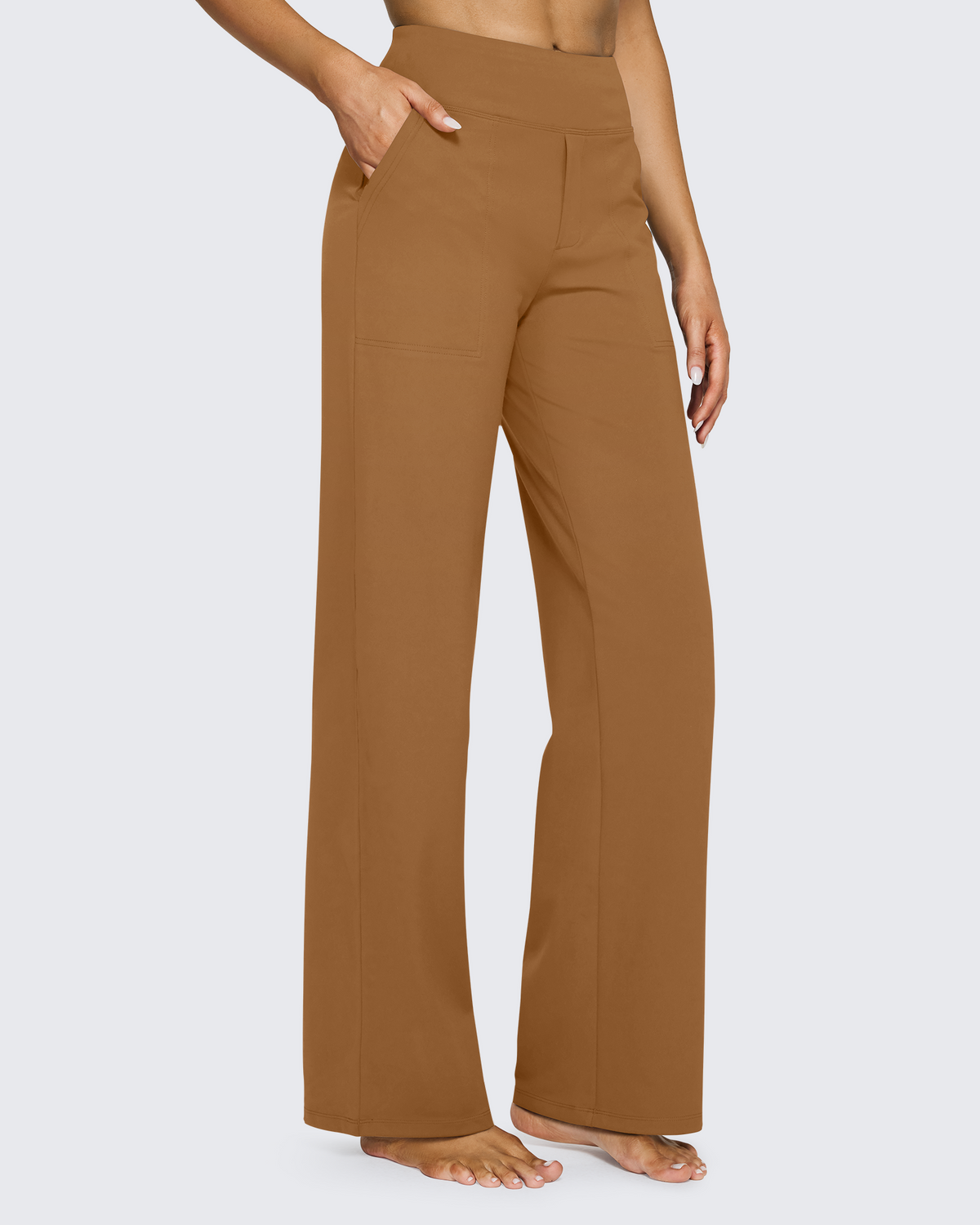 G4Free Activewear - Loose High-Waist Business Casual Pants 33 -GF23J184AF-XS-GF23J184AA-S-GF23J184AB-M-GF23J184AC-L-GF23J184AD-XL
