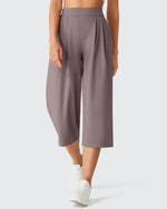 ShiftReady Elastic Waist Wide Leg Capri Pants 18''