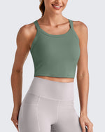 BareFeel Racerback Cropped Sports Bra
