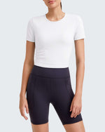 G4Free Activewear - Ribbed Slim Workout Crop Short Sleeve -GF25K320CA-S-GF25K320CB-M-GF25K320CC-L-GF25K320CD-XL-GF25K320CF-XS