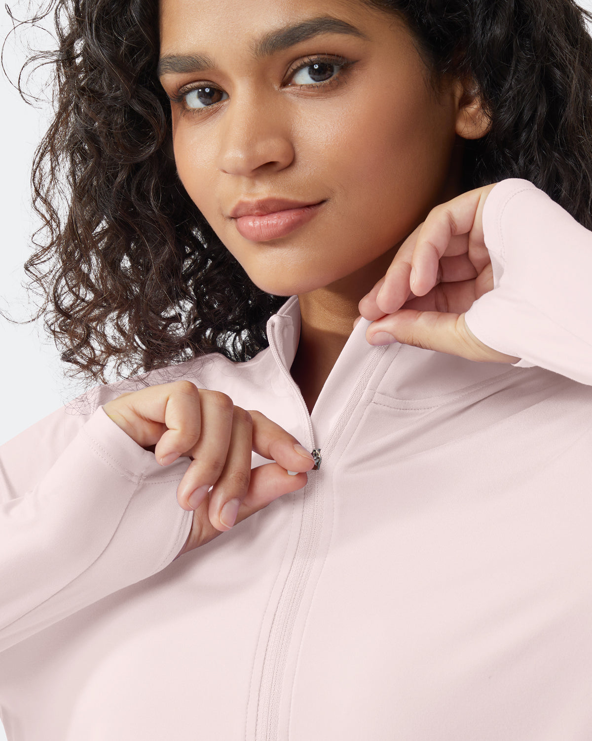 G4Free Activewear Quick Dry High Neck Sun Half Zip Tops