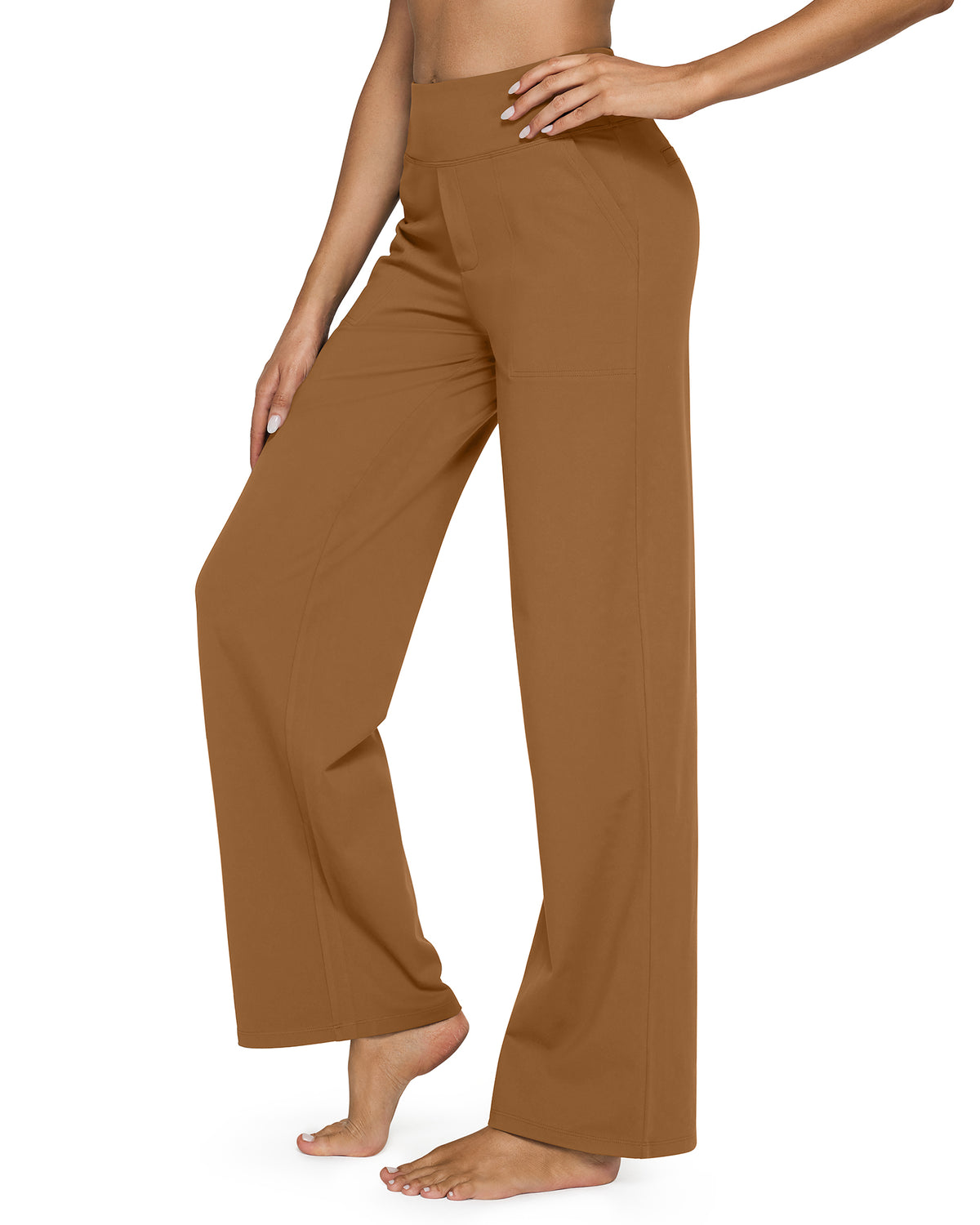 G4Free Activewear - Loose High-Waist Business Casual Pants 33 -GF23J184AF-XS-GF23J184AA-S-GF23J184AB-M-GF23J184AC-L-GF23J184AD-XL