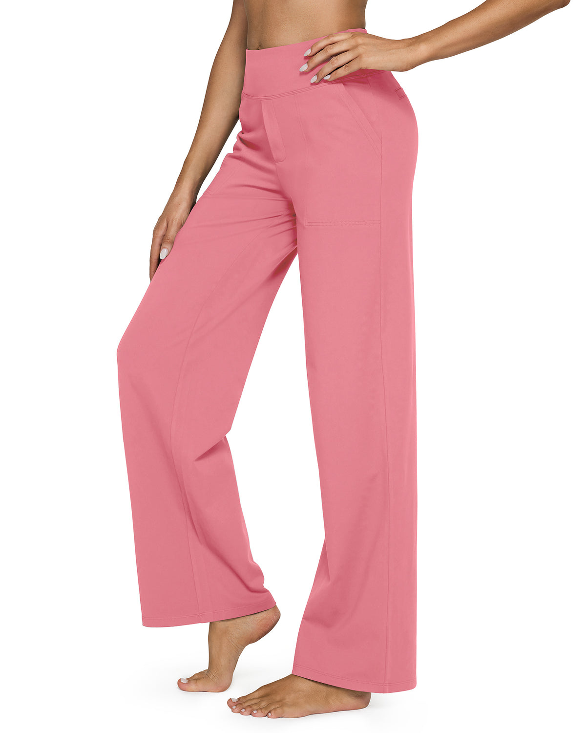 G4Free Activewear - Loose High-Waist Business Casual Pants 33 -GF23J184AF-XS-GF23J184AA-S-GF23J184AB-M-GF23J184AC-L-GF23J184AD-XL