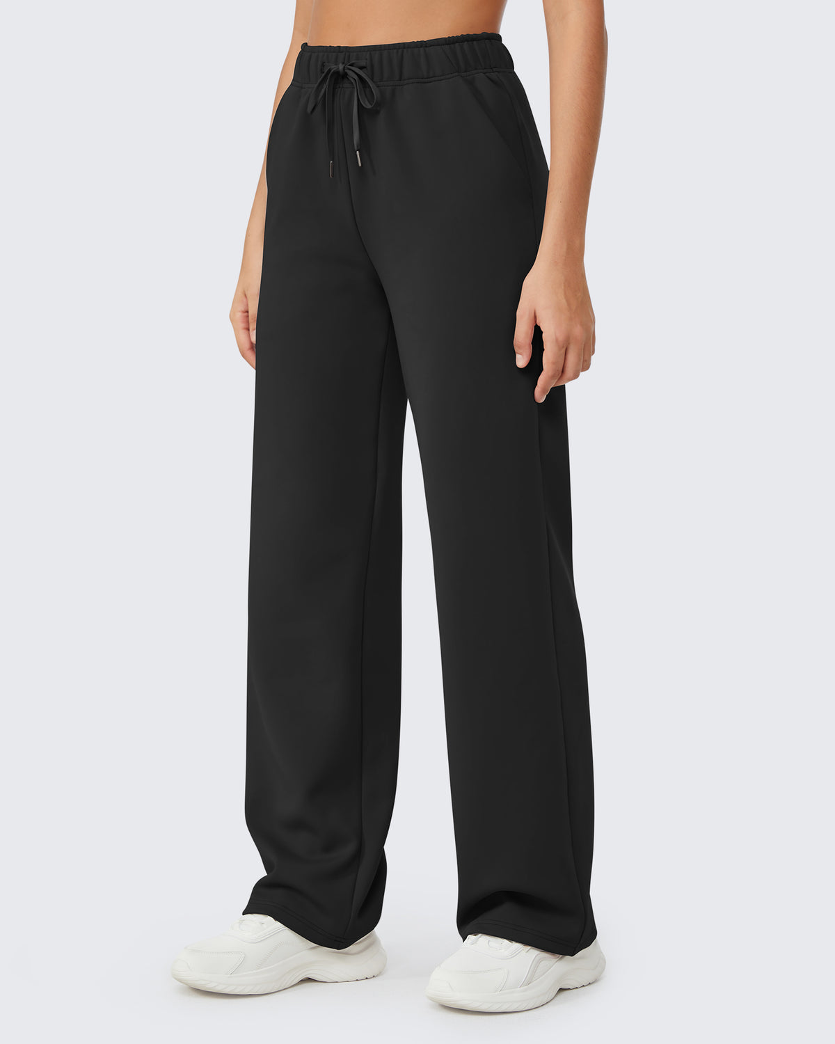 G4Free Activewear - Loose Fleece Lined Mid-Waist Casual Pants -GF23J163CA-S-GF23J164CA-S-GF23J165CA-S-GF23J163CB-M-GF23J164CB-M