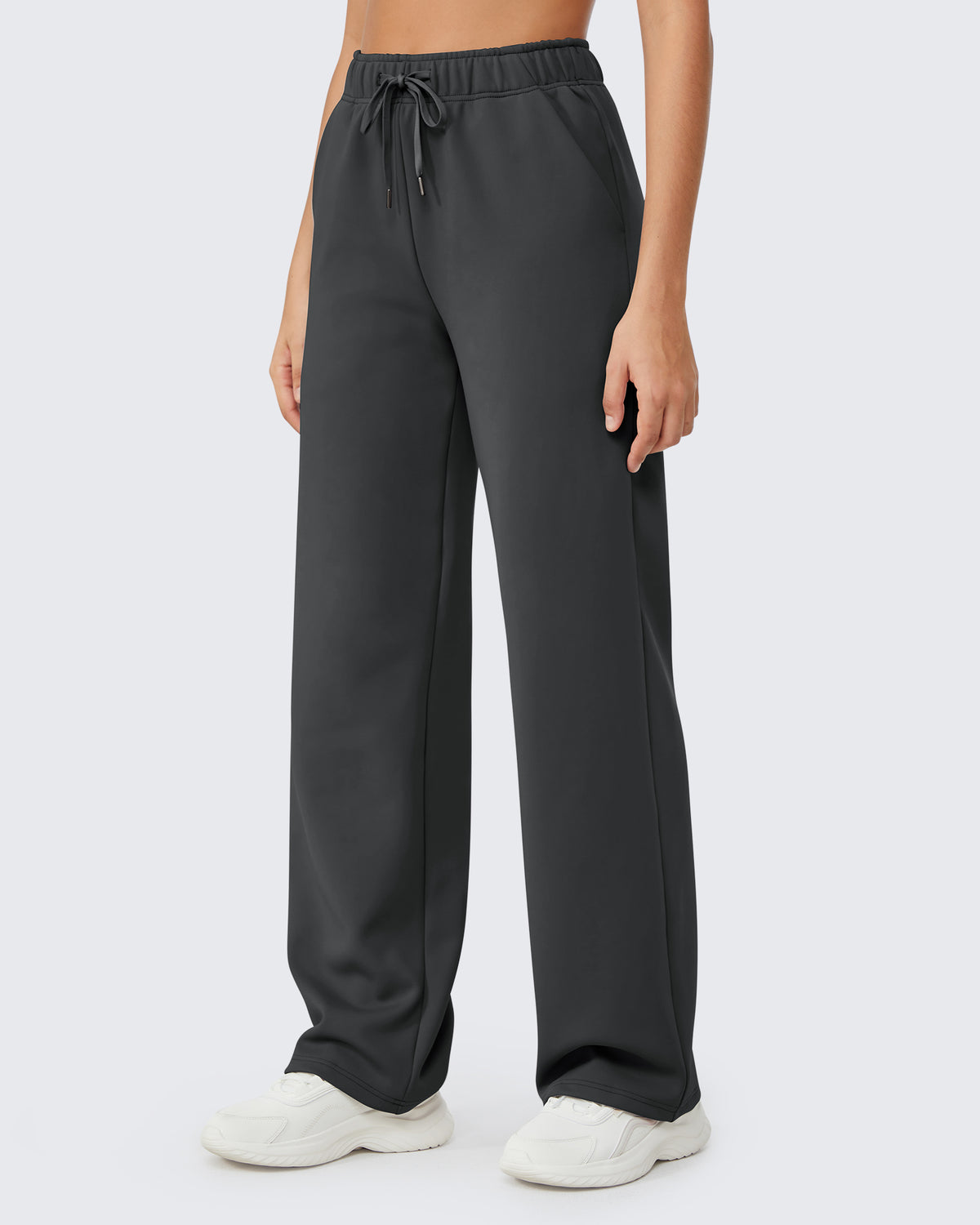 G4Free Activewear - Loose Fleece Lined Mid-Waist Casual Pants -GF23J163CA-S-GF23J164CA-S-GF23J165CA-S-GF23J163CB-M-GF23J164CB-M