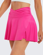 G4Free Activewear - High-Rise Athletic Golf Short Skirt -GF22H058AA-S-GF22H058AB-M-GF22H058AC-L-GF22H058AD-XL-GF22H058AE-XXL
