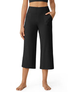 G4Free Activewear - Wide Leg High-Waist Multiple Casual Capri Pants -GF24J197AA-S-GF24J197AB-M-GF24J197AC-L-GF24J197AD-XL-GF24J197AE-XXL