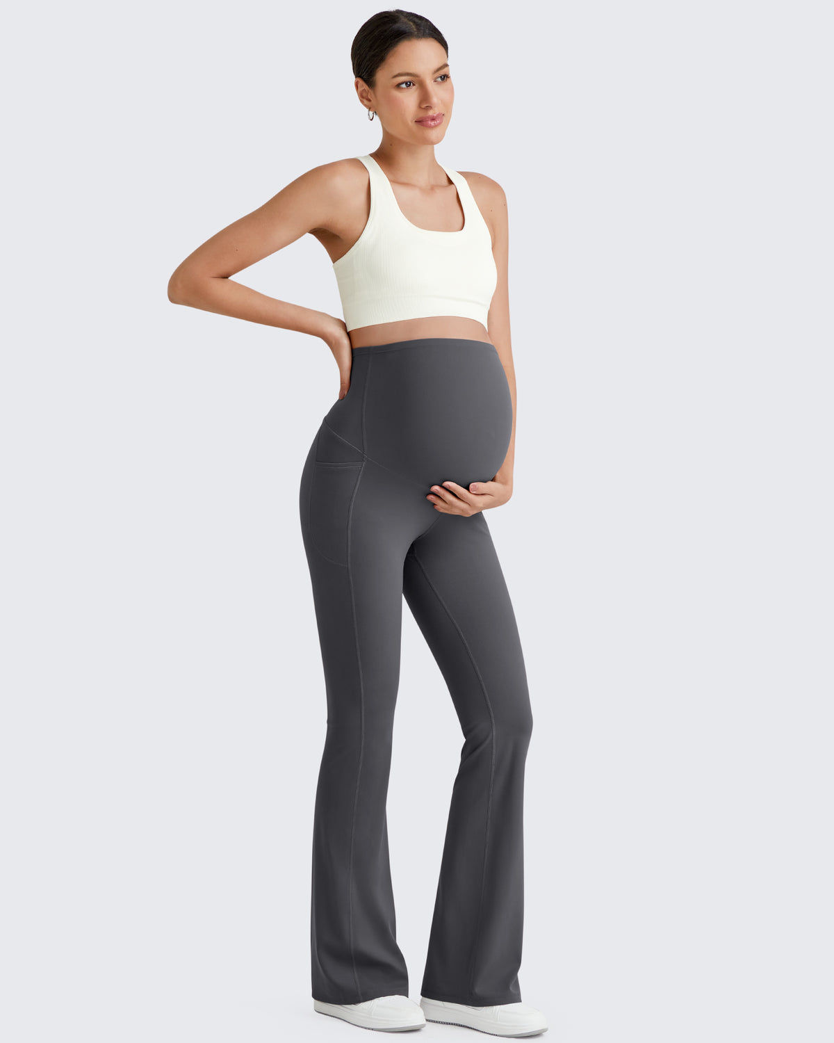 G4Free Activewear BareFeel Pregnancy Dress Flare Leggings