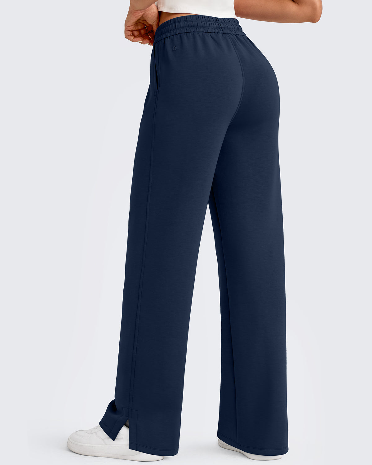G4Free Activewear - Smoofit Side Slit Drawstring Loose Sweatpants -GF25J491AA-S-GF25J492AA-S-GF25J493AA-S-GF25J491AB-M-GF25J492AB-M