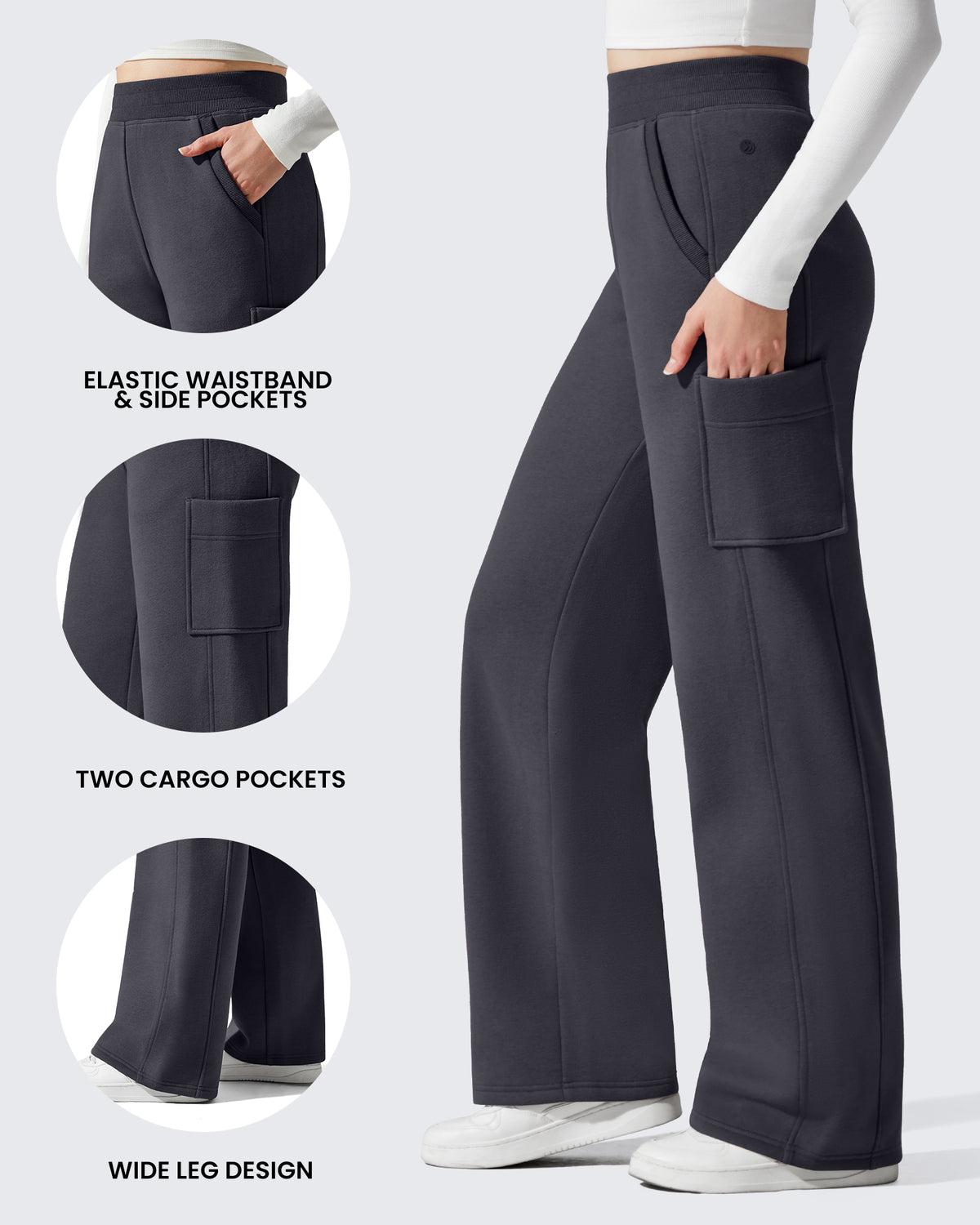 G4Free Activewear - Flurrylux Cargo Fleece Lined Thermal Trousers -GF25J731AA-S-GF25J732AA-S-GF25J733AA-S-GF25J731AB-M-GF25J732AB-M