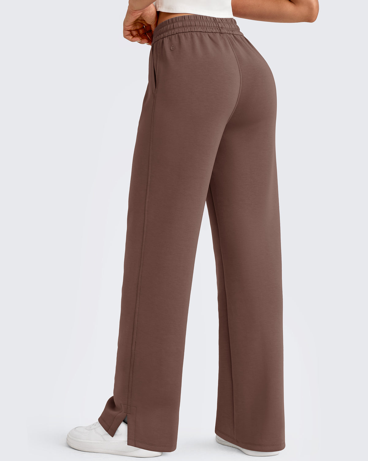 G4Free Activewear - Smoofit Side Slit Drawstring Loose Sweatpants -GF25J491AA-S-GF25J492AA-S-GF25J493AA-S-GF25J491AB-M-GF25J492AB-M