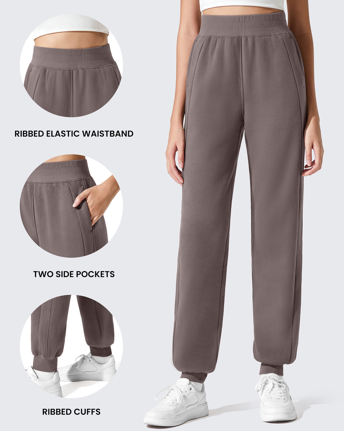 G4Free Activewear - Flurrylux Cotton Fleece Lined Tapered Leg Joggers -GF25D660AA-S-GF25D661AA-S-GF25D662AA-S-GF25D660AB-M-GF25D661AB-M