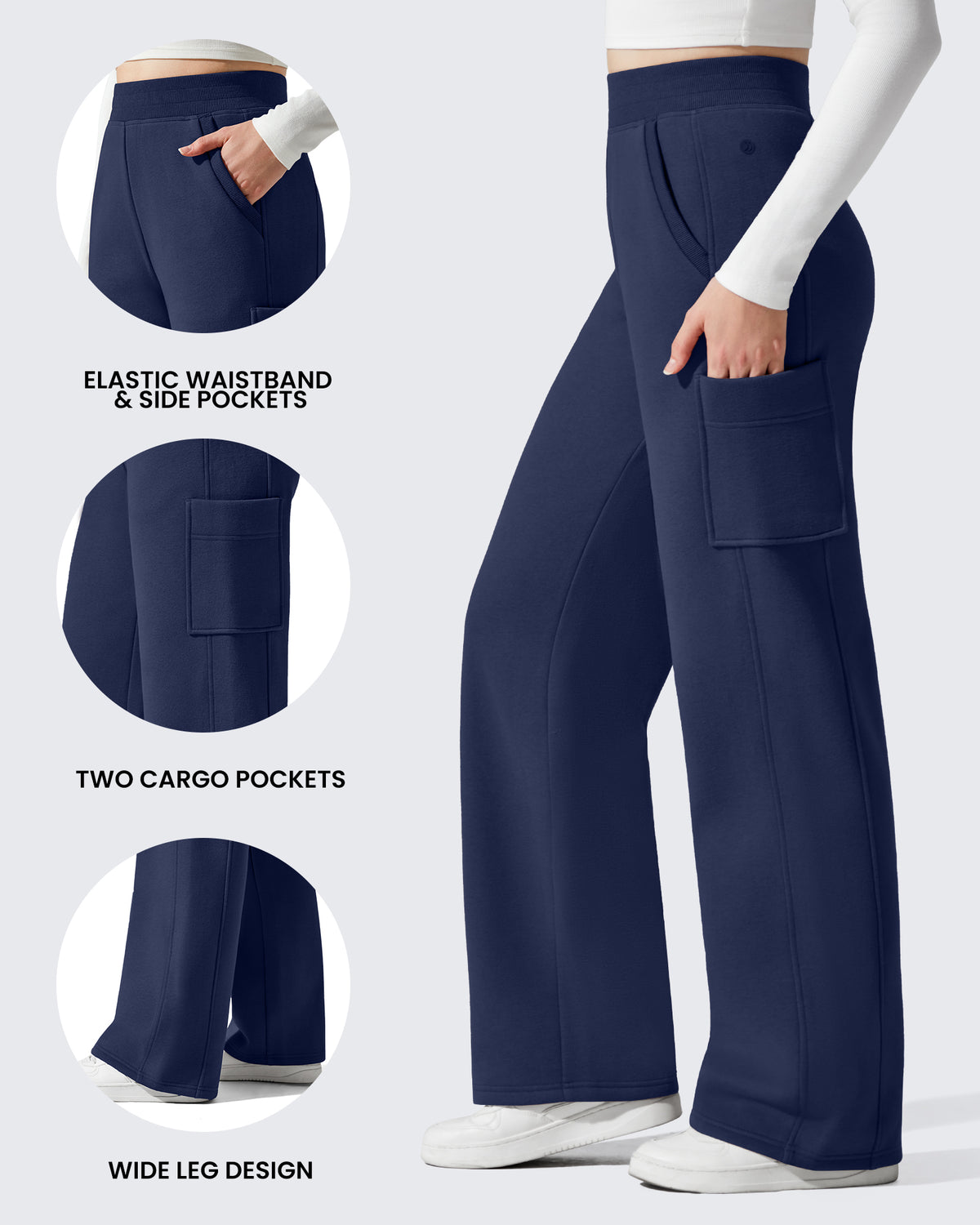 G4Free Activewear - Flurrylux Cargo Fleece Lined Thermal Trousers -GF25J731AA-S-GF25J732AA-S-GF25J733AA-S-GF25J731AB-M-GF25J732AB-M