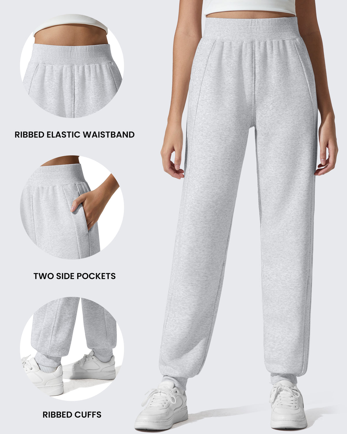 G4Free Activewear - Flurrylux Cotton Fleece Lined Tapered Leg Joggers -GF25D660AA-S-GF25D661AA-S-GF25D662AA-S-GF25D660AB-M-GF25D661AB-M