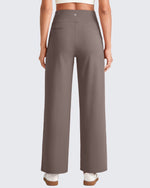 G4Free Activewear - High Waist Stretch Dressy Cropped Pants 25.5'' -GF25J463AA-S-GF25J463AB-M-GF25J463AC-L-GF25J463AD-XL-GF25J463AE-XXL