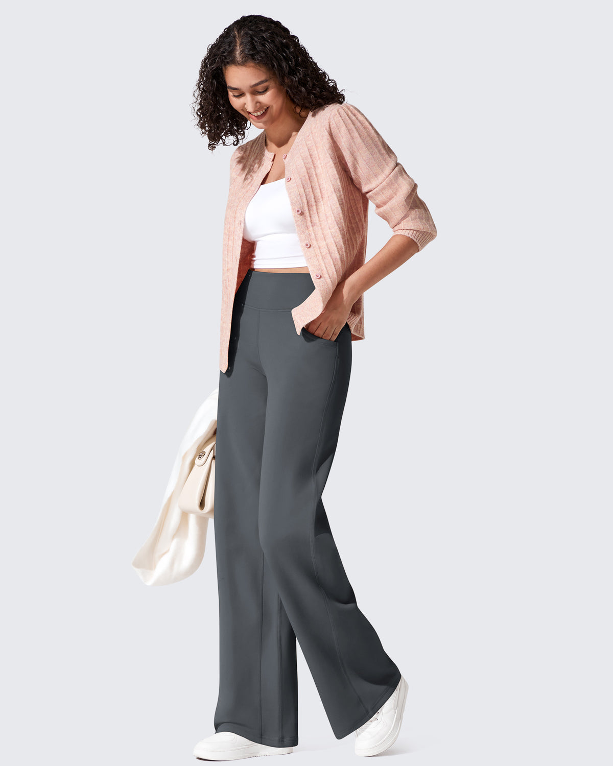 G4Free Activewear - Fleece Lined High-Waist Loose Sweatpants -GF24J230AA-S-GF24J231AA-S-GF24J232AA-S-GF24J230AB-M-GF24J231AB-M