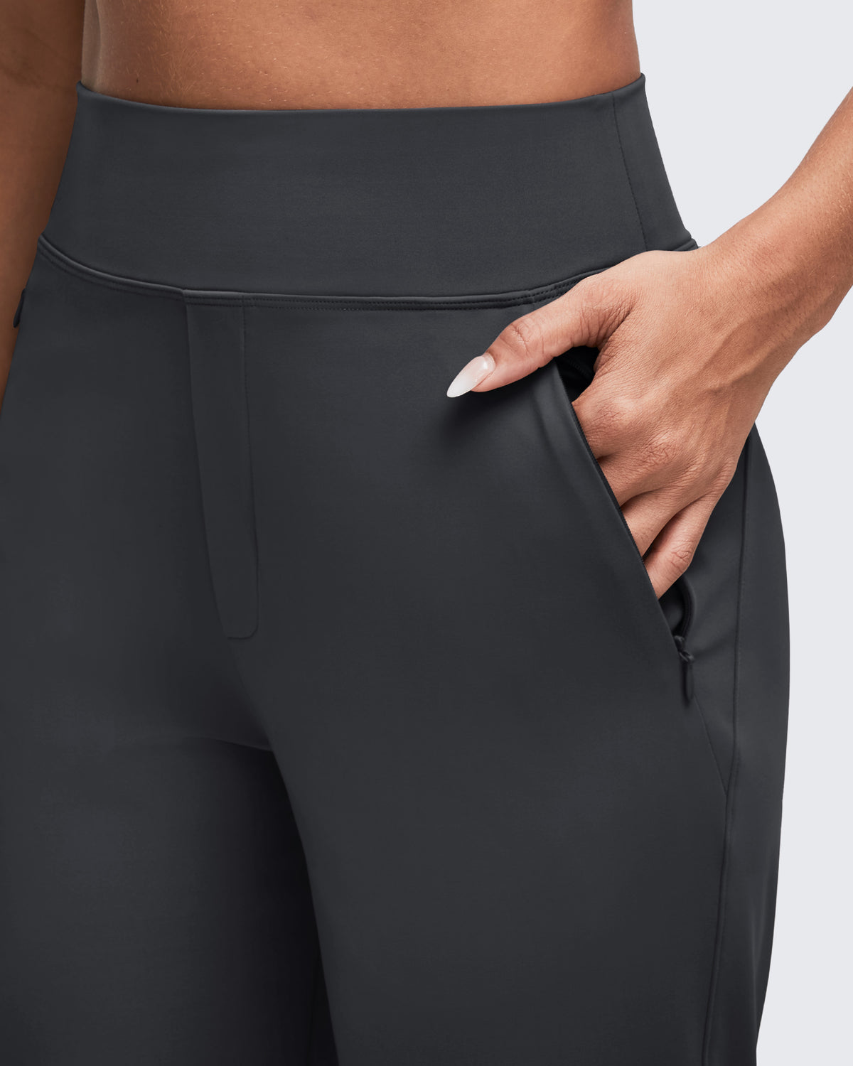 G4Free Activewear - High Waist Hidden Zipper Pockets Dress Pants -GF25D571AA-S-GF25D572AA-S-GF25D573AA-S-GF25D571AB-M-GF25D572AB-M