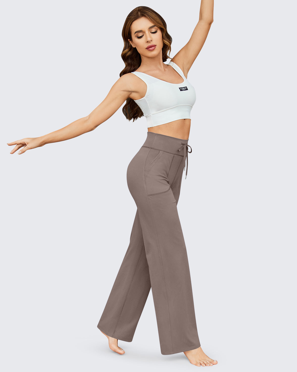 G4Free Activewear - Business Casual High-Waist Wide Leg Pants 29 -GF23J189AF-XS-GF23J189AA-S-GF23J189AB-M-GF23J189AC-L-GF23J189AD-XL
