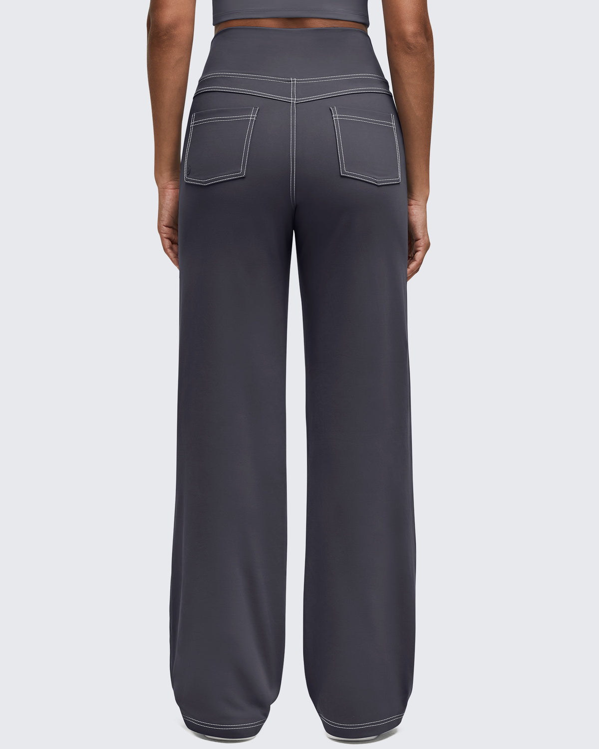G4Free Activewear - Contrast Stitch High-Waist Wide Leg Pants -GF25J581AA-S-GF25J582AA-S-GF25J583AA-S-GF25J581AB-M-GF25J582AB-M