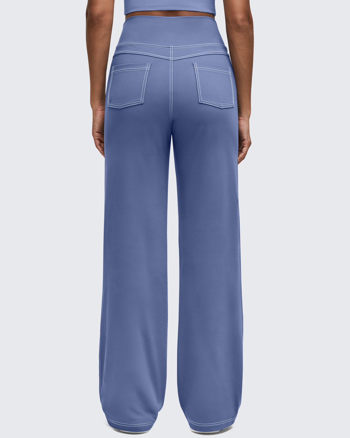 G4Free Activewear - Contrast Stitch High-Waist Wide Leg Pants -GF25J581AA-S-GF25J582AA-S-GF25J583AA-S-GF25J581AB-M-GF25J582AB-M