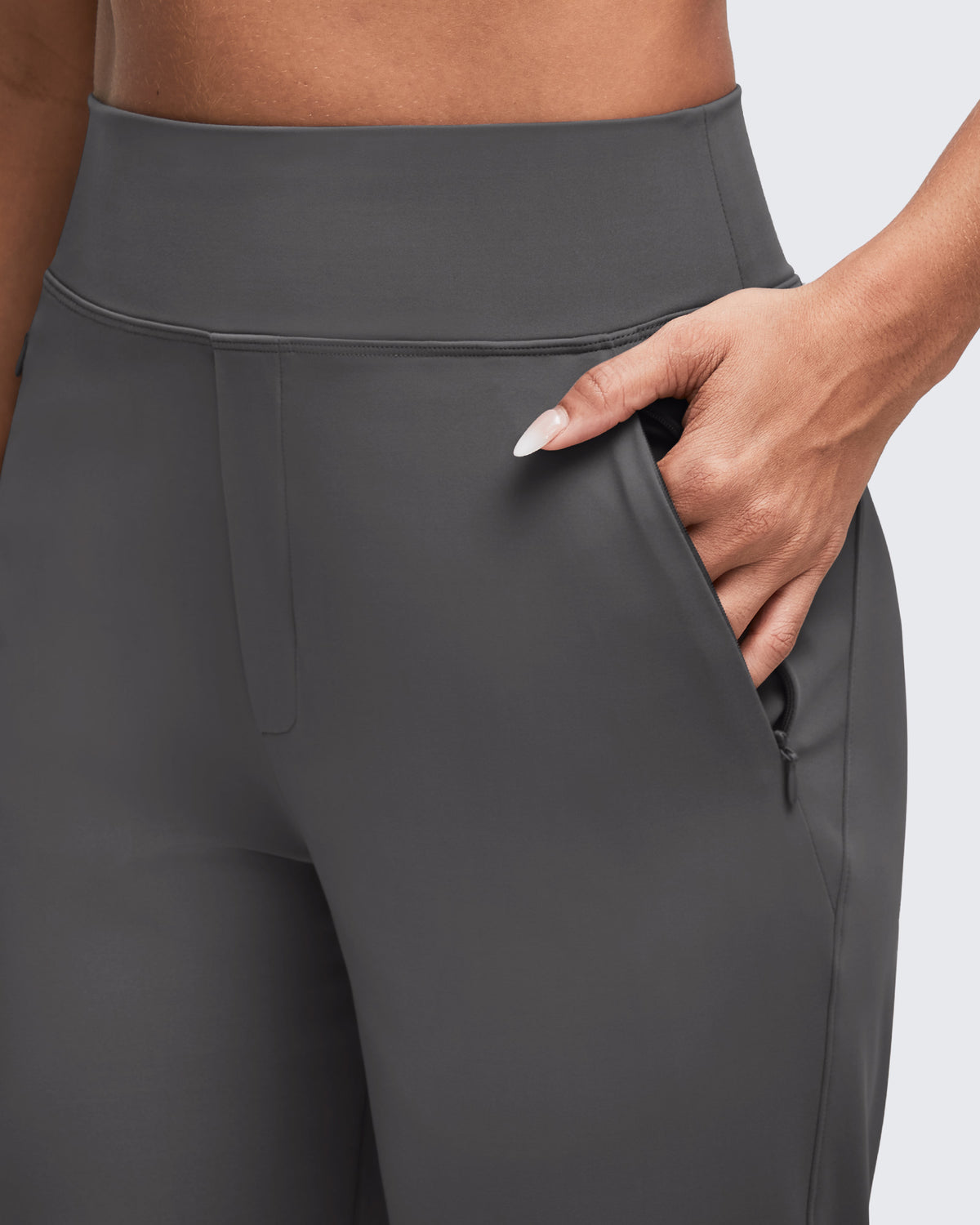 G4Free Activewear - High Waist Hidden Zipper Pockets Dress Pants -GF25D571AA-S-GF25D572AA-S-GF25D573AA-S-GF25D571AB-M-GF25D572AB-M