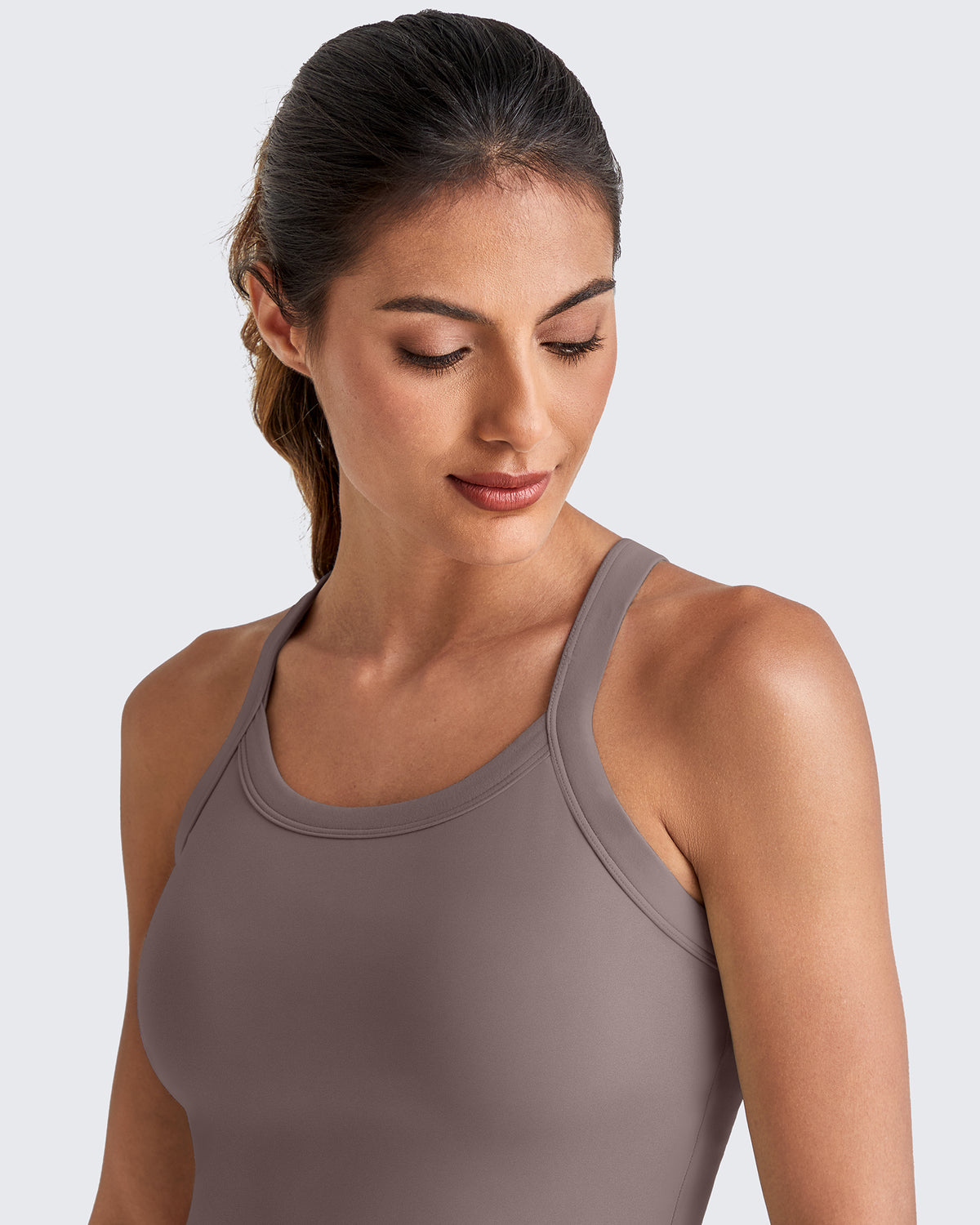 G4Free Activewear - BareFeel Racerback Cropped Sports Bra -GF25L448CA-S-GF25L448CB-M-GF25L448CC-L-GF25L448CD-XL-GF25L448CF-XS
