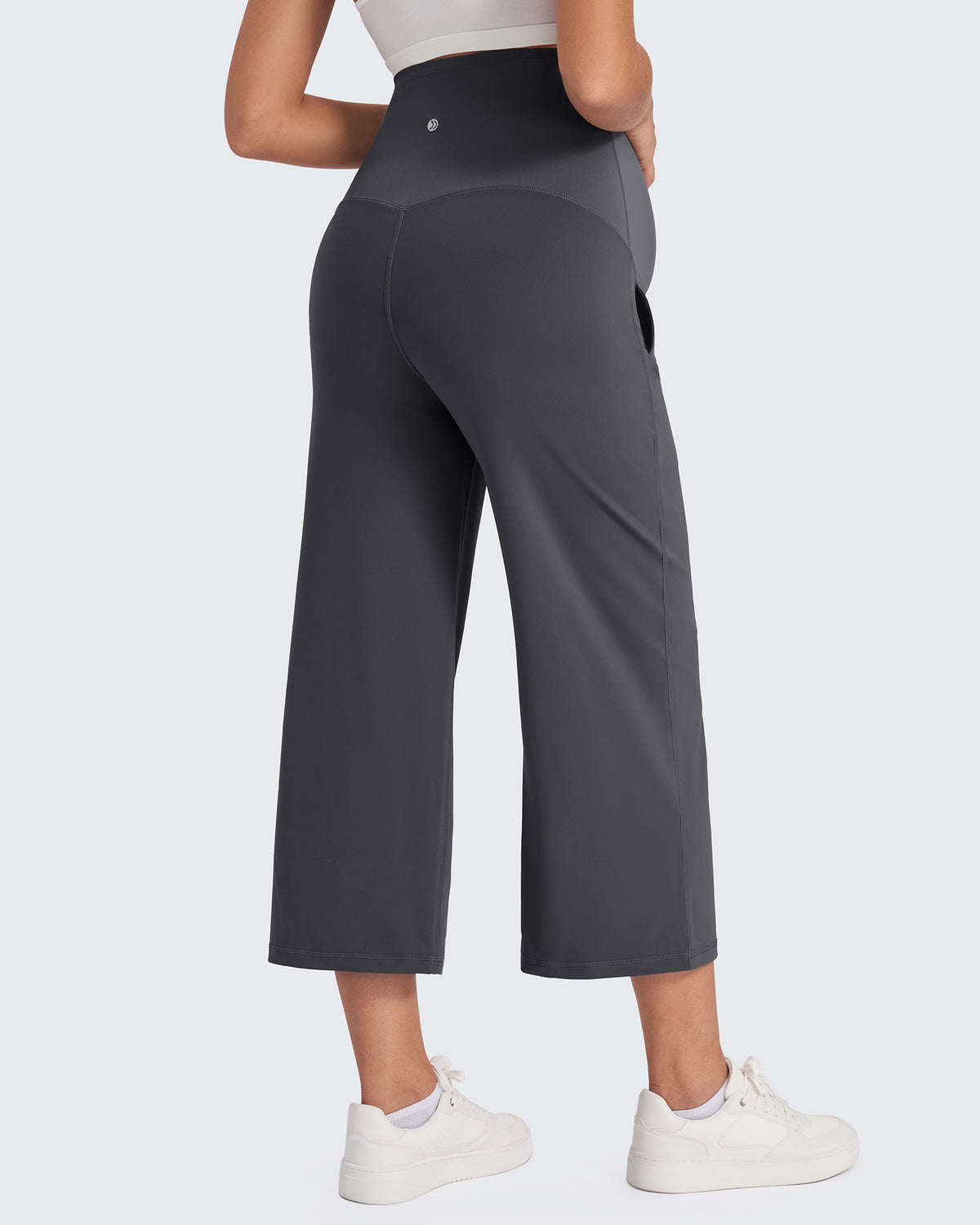 G4Free Activewear Maternity Capris Cropped Yoga Pants 21''