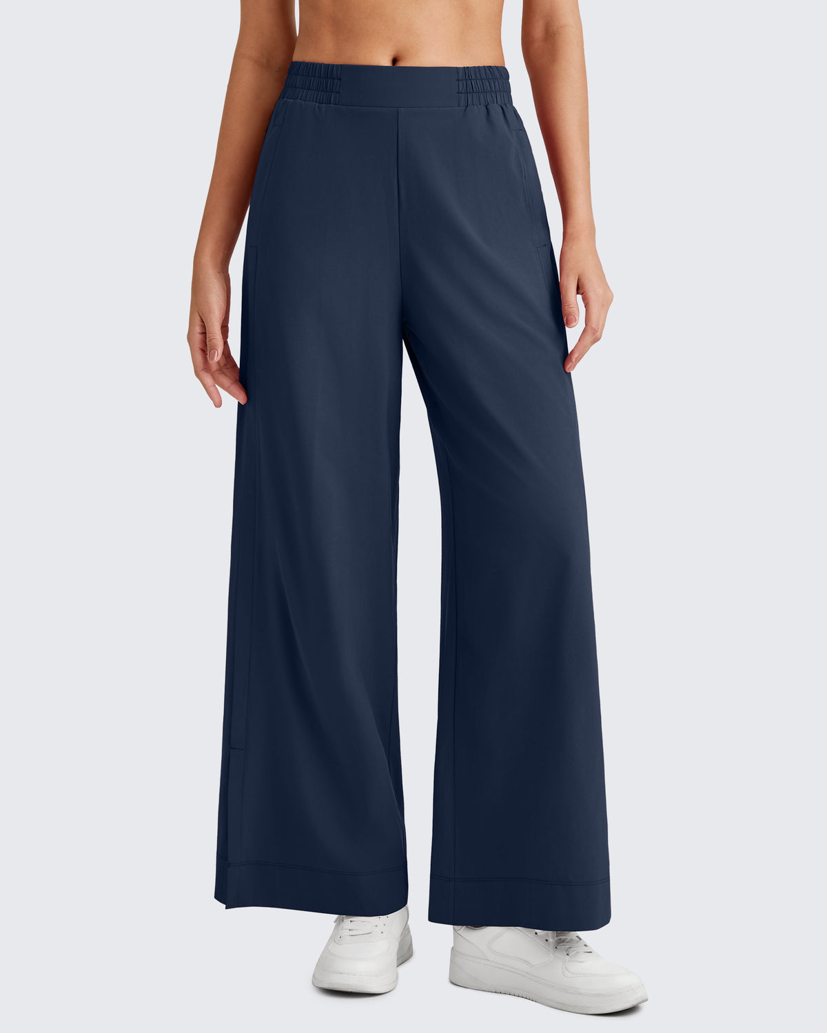 G4Free Activewear - Side Slit High-Rise Wide Leg Ankle Pants -GF25J403AA-S-GF25J428AA-S-GF25J429AA-S-GF25J403AB-M-GF25J428AB-M