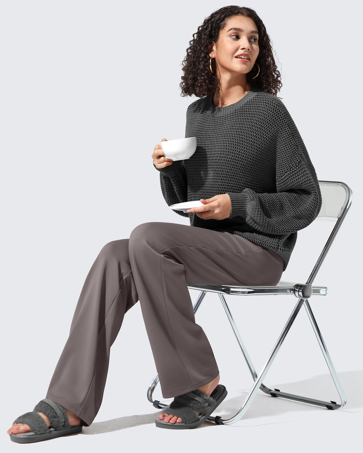 G4Free Activewear - Fleece Lined High-Waisted Dressy Pants -GF24J238AF-XS-GF24J239AF-XS-GF24J240AF-XS-GF24J238AA-S-GF24J239AA-S