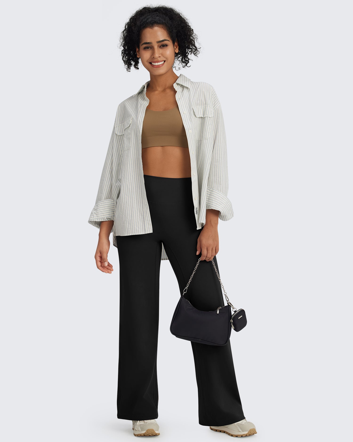 G4Free Activewear - BareFeel Wide Leg High-Waisted Pants 29 '' -GF24J247GA-S-GF24J247GB-M-GF24J247GC-L-GF24J247GD-XL-GF24J247GE-XXL