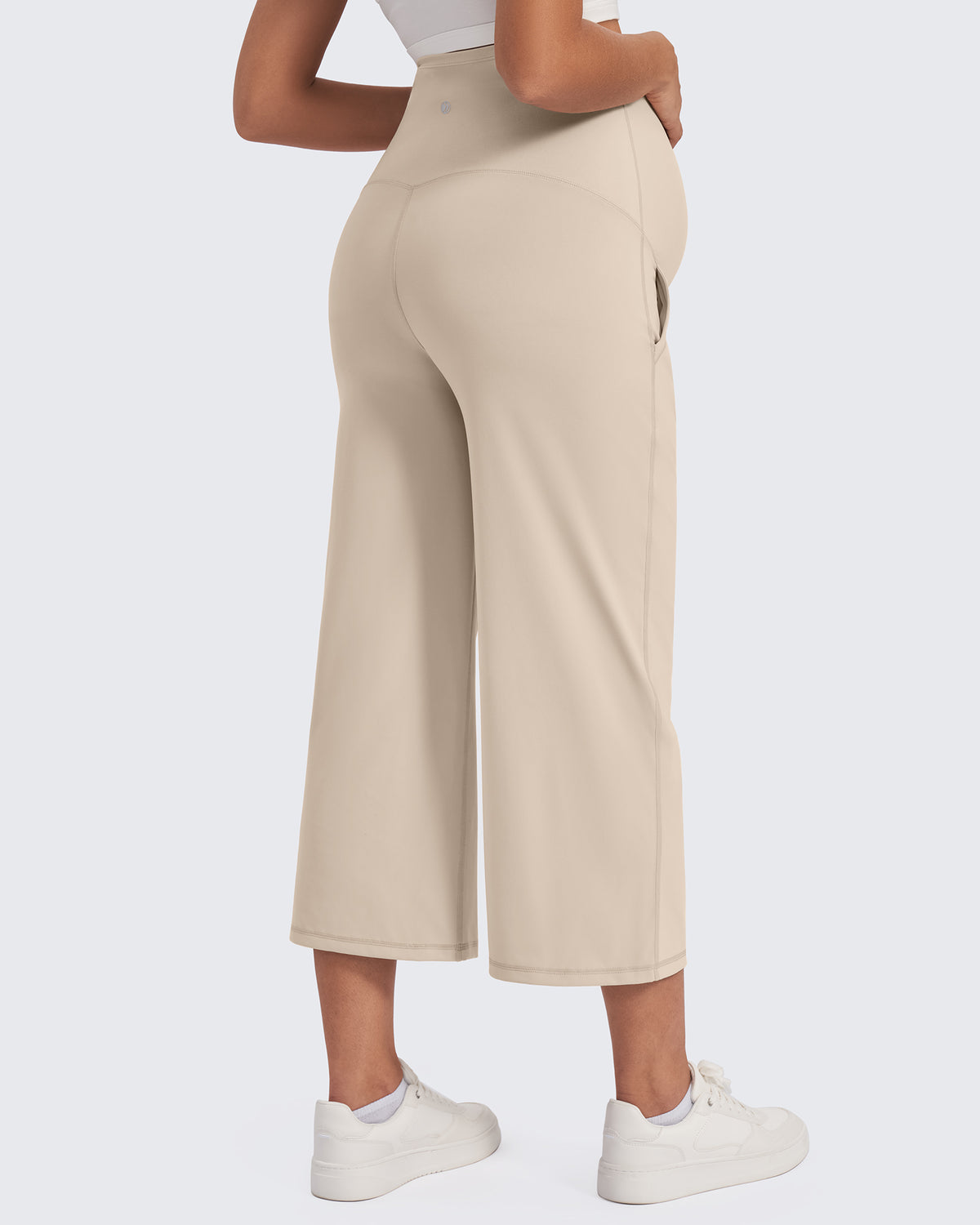 G4Free Activewear Maternity Capris Cropped Yoga Pants 21''