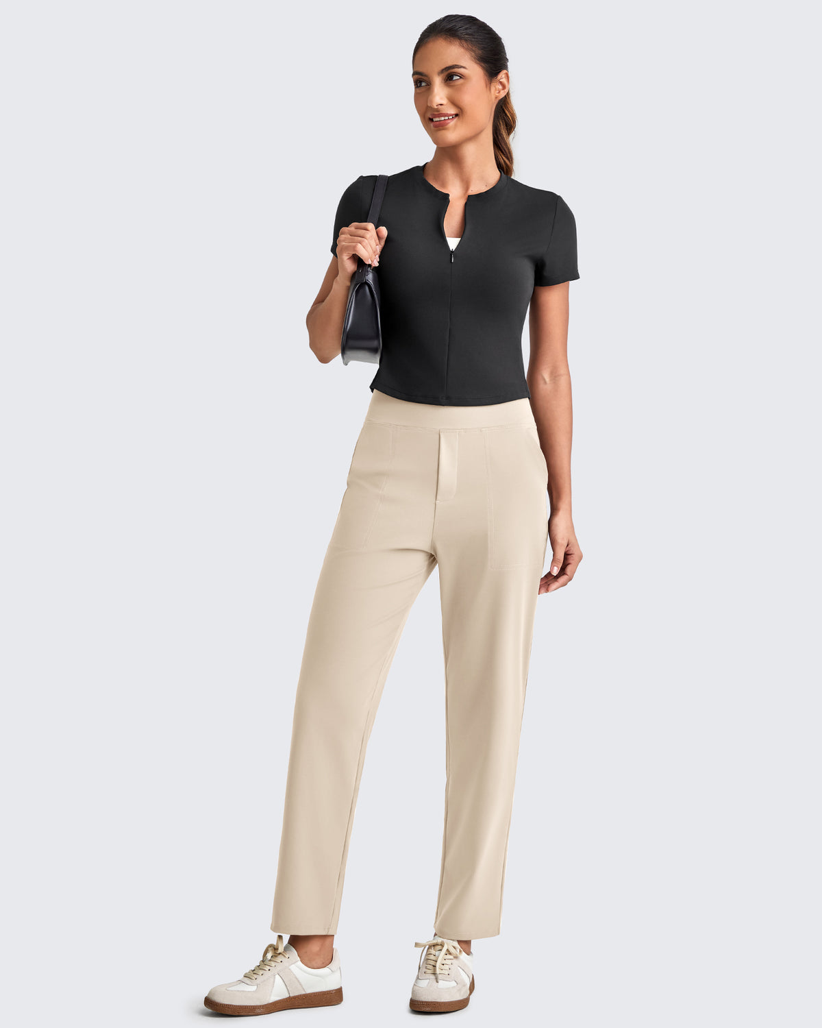 G4Free Activewear - ShiftReady Crop Business Casual Work Pants -GF25D417CA-S-GF25D451CA-S-GF25D452CA-S-GF25D417CB-M-GF25D451CB-M