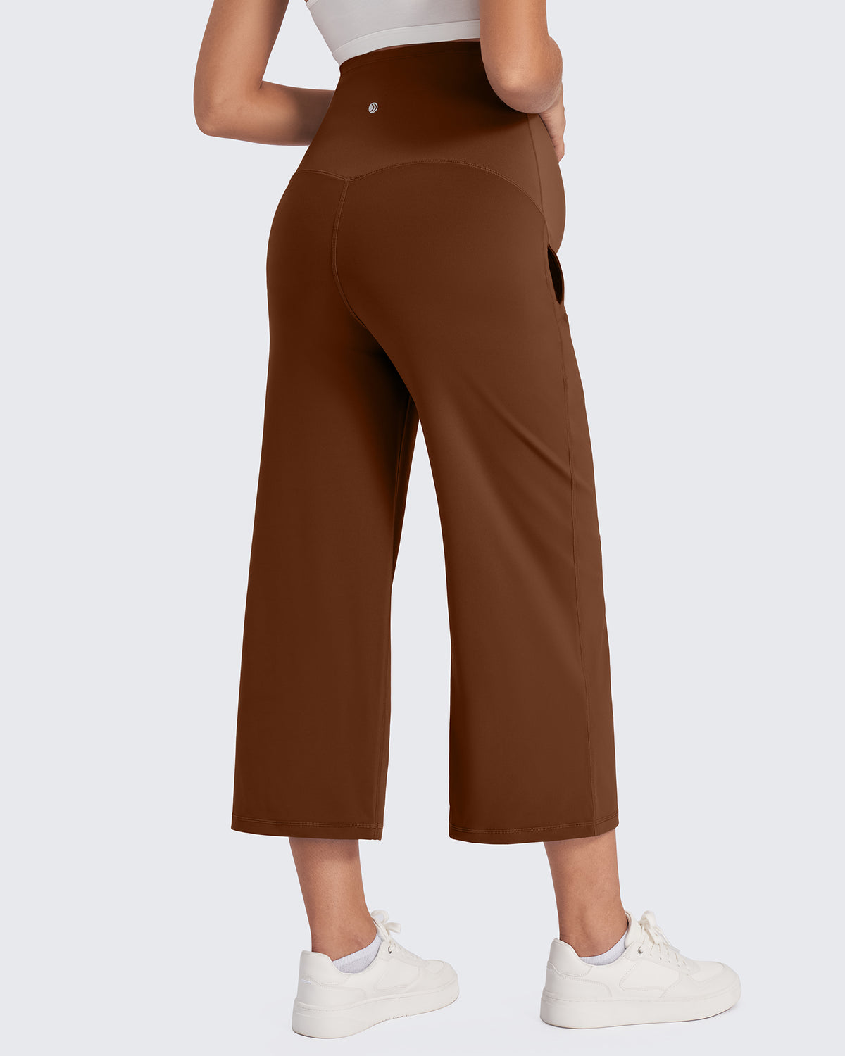 G4Free Activewear Maternity Capris Cropped Yoga Pants 21''