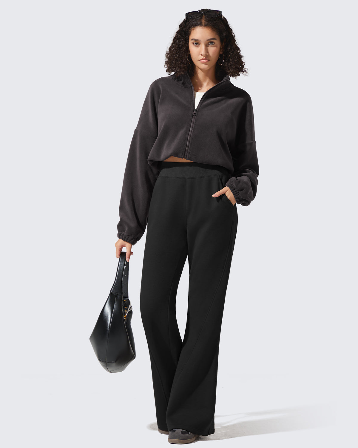G4Free Activewear - Flurrylux Fleece Lined Loose Flare Sweatpants -GF25A602AF-XS-GF25A603AF-XS-GF25A604AF-XS-GF25A602AA-S-GF25A603AA-S