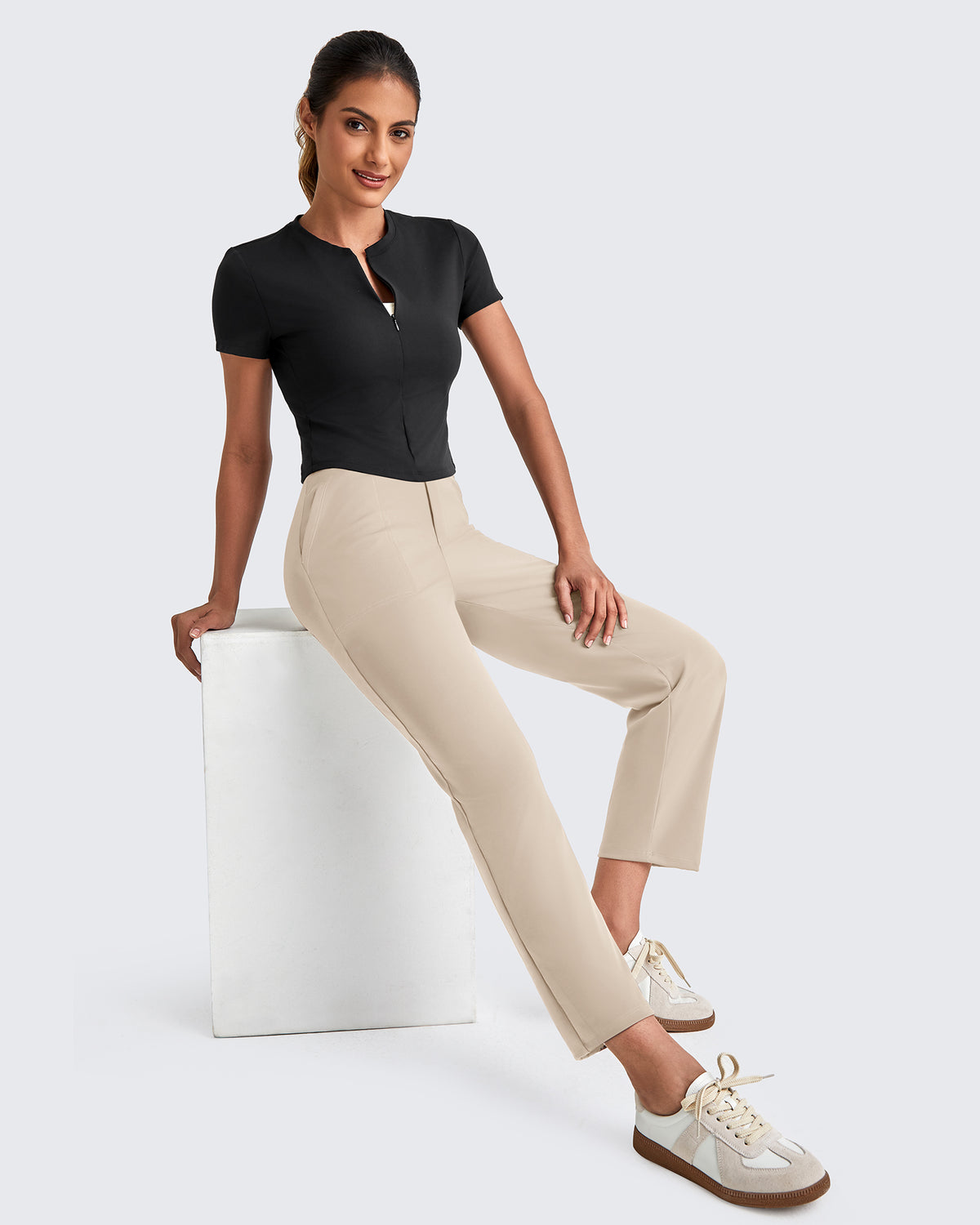 G4Free Activewear - ShiftReady Crop Business Casual Work Pants -GF25D417CA-S-GF25D451CA-S-GF25D452CA-S-GF25D417CB-M-GF25D451CB-M